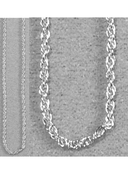 Necklace Chain - Twist (20 inch) Sterling Silver 1