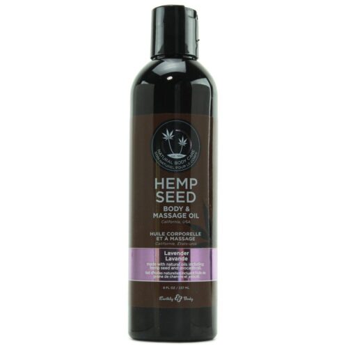 Hemp Seed Massage & Body Oil 8oz/236ml in Lavender