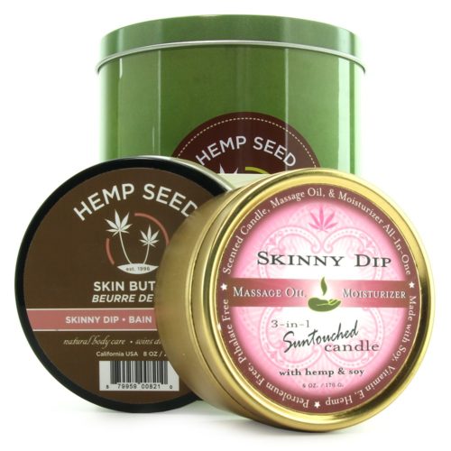 Hemp Seed Holiday Tin in Skinny Dip 1