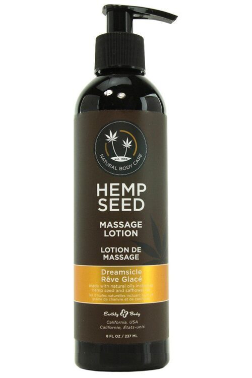 Hemp Seed Massage Lotion 8oz/237mL in Dreamsicle