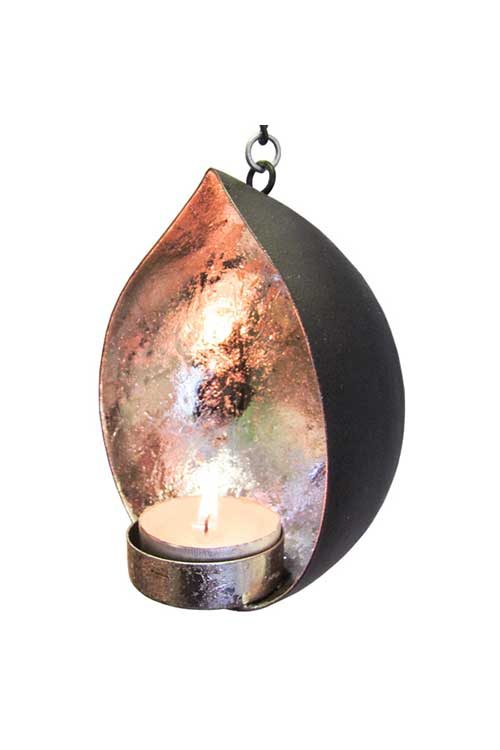 Teardrop Candle Holders - Silver Accent 1