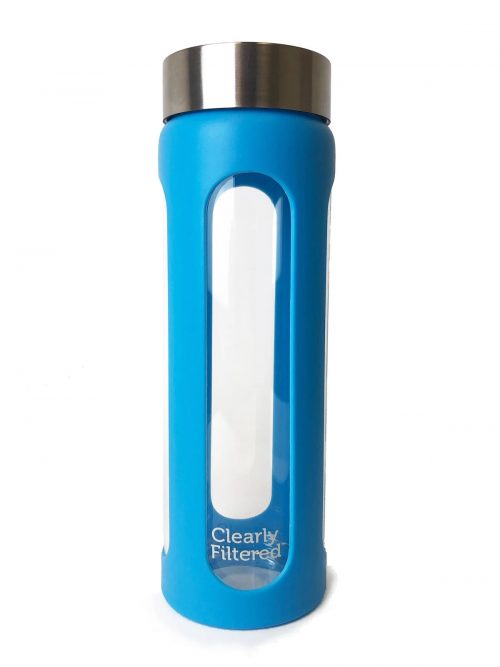 Clearly Filtered Glass Water Bottle 1