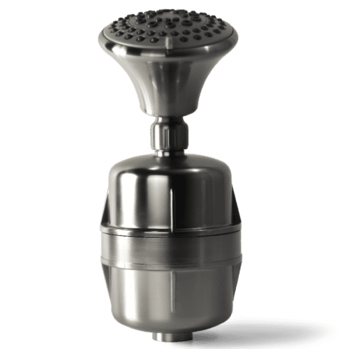 Brushed Nickel Shower Filter w/ Promax™ & Massage Head