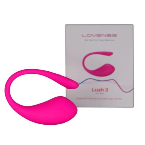 Lush 3 Pink Egg Vibrating Bluetooth Wearable 1