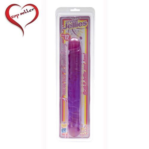 Crystal Jellies 12” Jr. Double Dong Purple 1