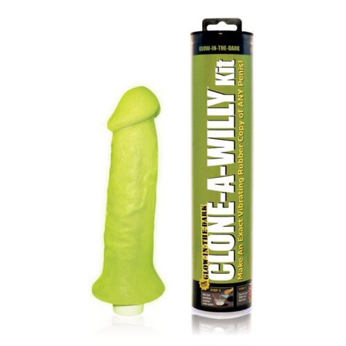 Empire Labs Vibrating Clone-A-Willy Glow in the Dark Green 1