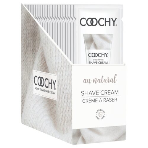 15 ml Coochy Shave Cream Au Natural Display of 24 Foils 1