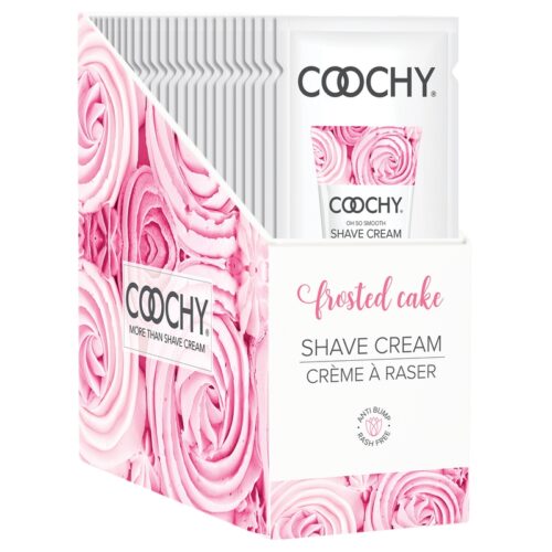 15 ml Coochy Shave Cream Frosted Cake Display of 24 Foils 1