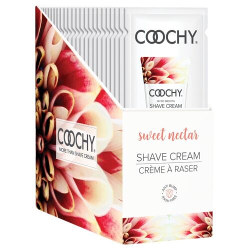15 ml Coochy Shave Cream Sweet Nectar Display of 24 Foils 1
