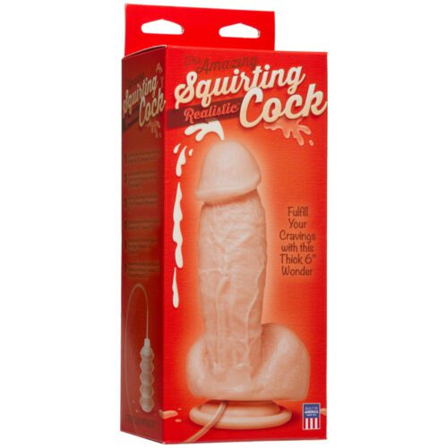 The Amazing Squirting Realistic® Cock White 1