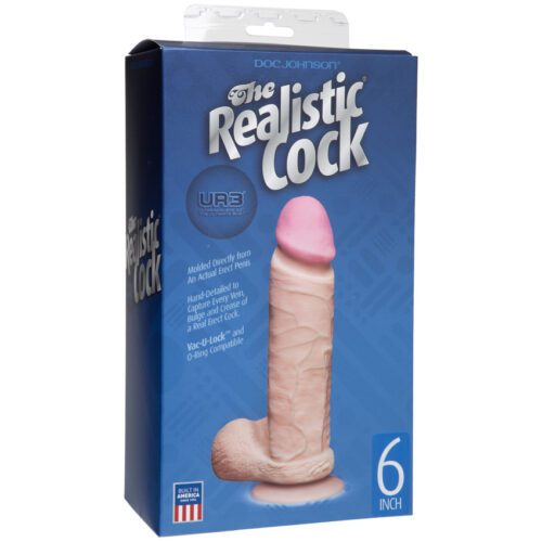 6” Realistic Cock Vanilla 1