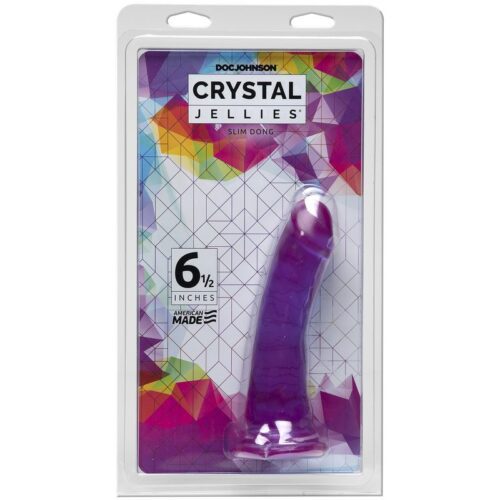 Crystal Jellies® Slim Dong 6.5″ Purple 1