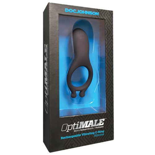 OptiMALE™ Rechargeable Vibrating C-Ring Black 1