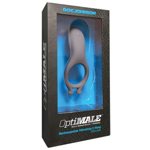 OptiMALE™ Rechargeable Vibrating C-Ring Slate 1