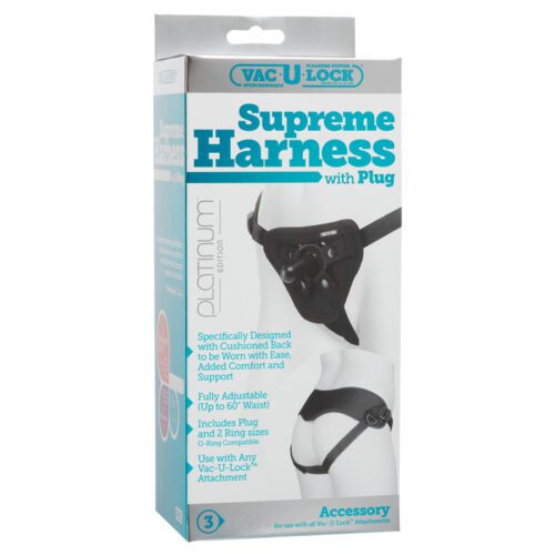 Vac-U-Lock Platinum Edition Supreme Harness Black 1