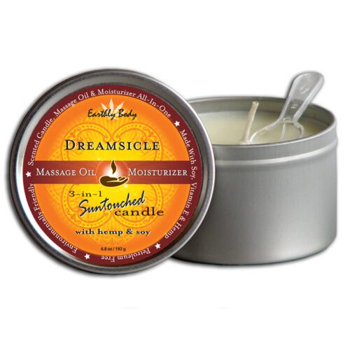 6.8 oz. Round Tin Massage Candle Dreamsicle 1