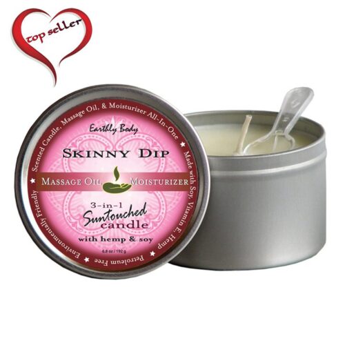 6.8 oz. Round Tin Massage Candle Skinny Dip