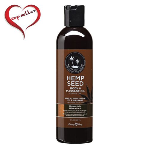 8 oz. Hemp Seed Massage Oil Dreamsicle 1