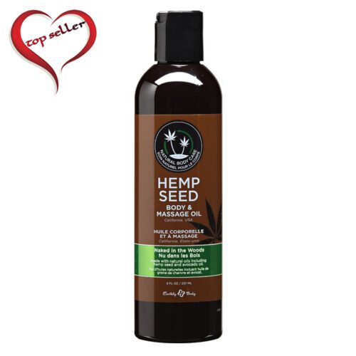 8 oz. Hemp Seed Massage Oil Naked in the Woods 1
