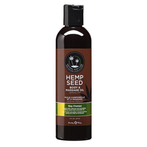 8 oz. Hemp Seed Massage Oil Nag Champa 1
