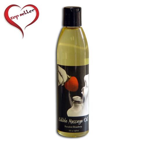 8 oz. Edible Massage Oil Strawberry