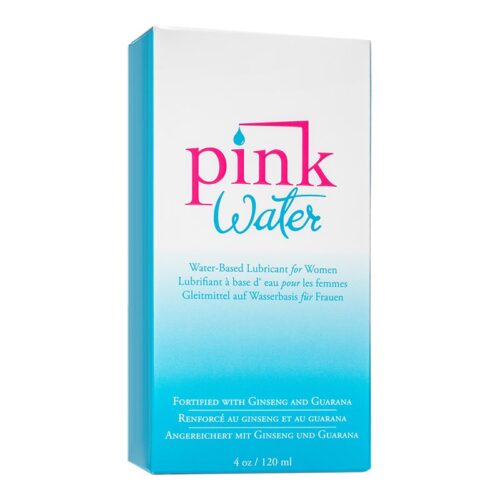 Pink 4 oz Water Based Lube Glass Bottle Unicarton