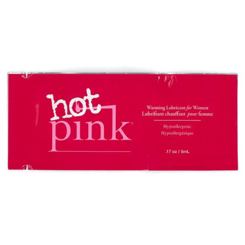 .17 oz Hot Pink Warming Lube Sample 1