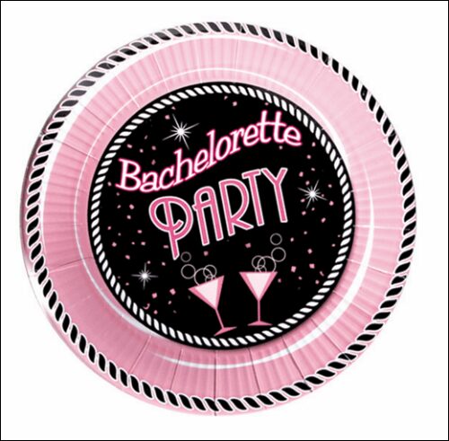 10” Bachelorette Party Plate Large Size – Pack of 10 1