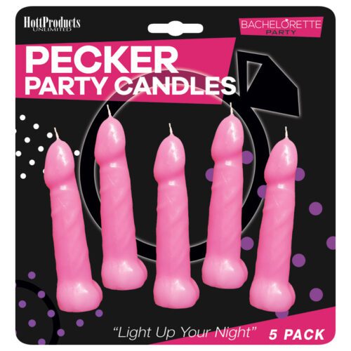 Bachelorette Party Pink Pecker Candles 1
