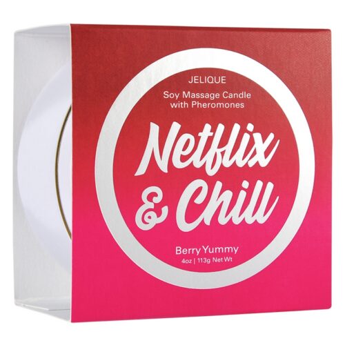 Jelique Products 4 oz Massage Candle Netflix & Chill Berry Yummy 1