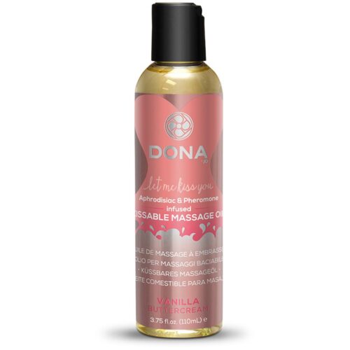 Dona Kissable Massage Oil 3.75 oz Vanilla Buttercream