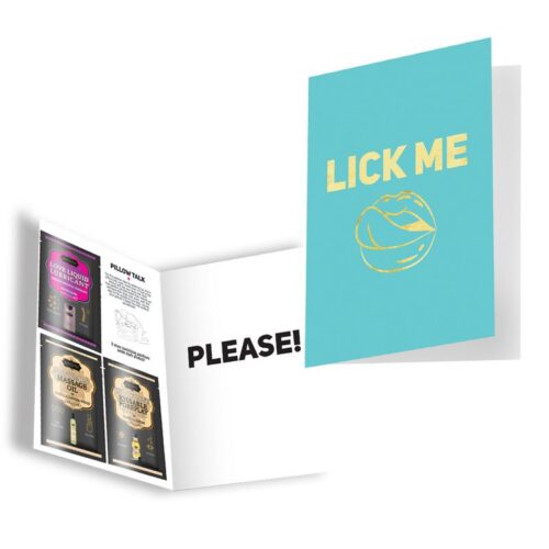 Naughty Notes Greeting Card Lick Me 1