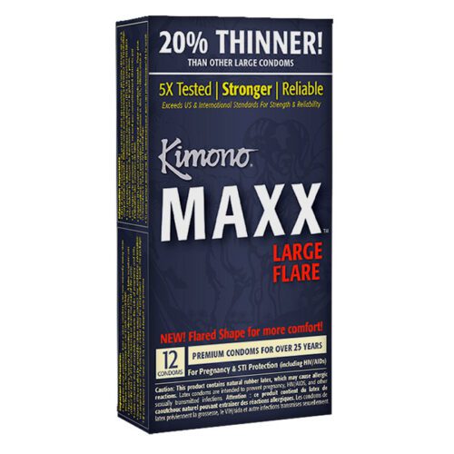 Kimono Maxx Large Flare Condom 12 Pack 1