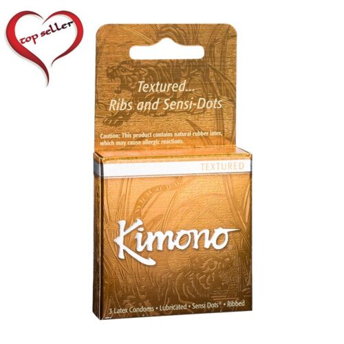 Kimono Textured Condom 3 Pack 1