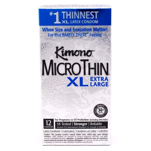 Kimono MicroThin Condom Xtra Large 12 Pack 1