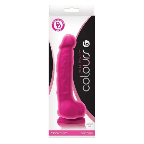 Colours Dual Density 5” Dildo Pink