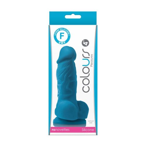 Colours Pleasures 4” Dildo Blue