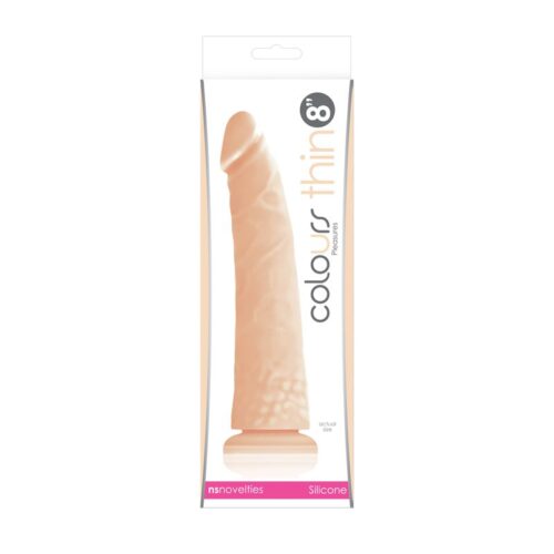 Colours Pleasures Thin 8″ Dildo Beige