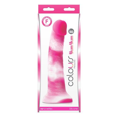 Colors Pleasures 8” Yum Yum Dildo Pink 1