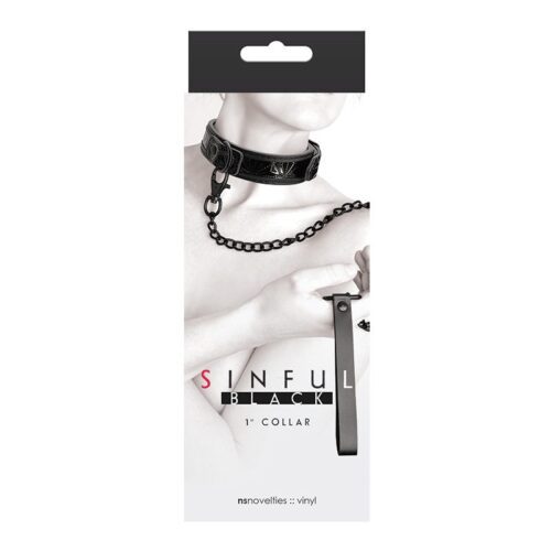 Sinful 1” Collar Black