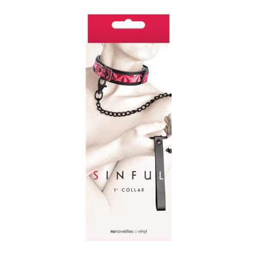Sinful 1” Collar Pink 1