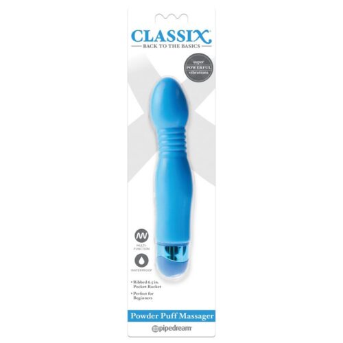 Classix Powder Puff Massager Blue