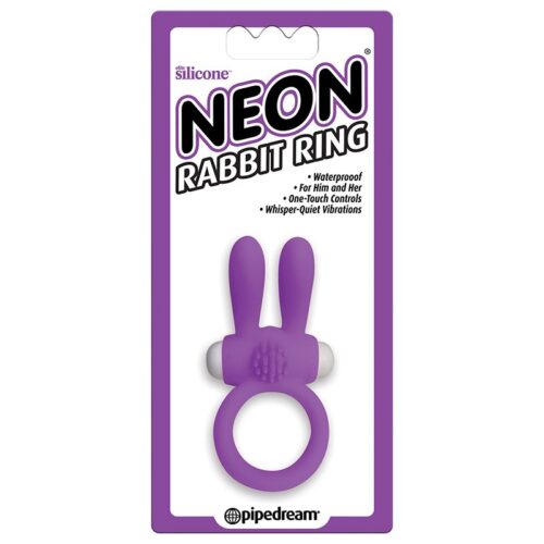 Neon Rabbit Ring Purple