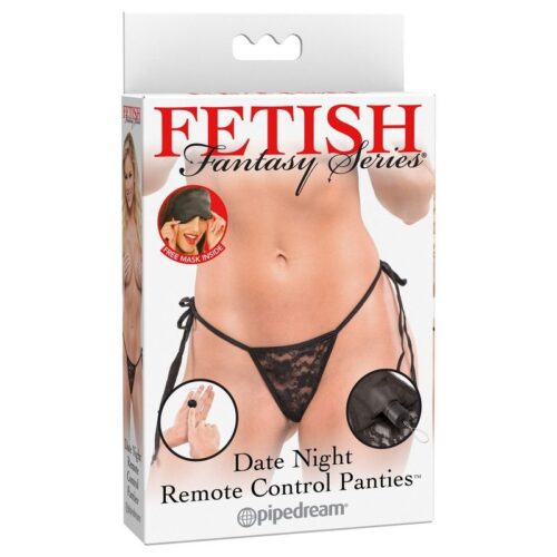 Fetish Fantasy Date Night Remote Control Panties Black 1