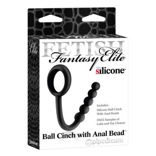 Fetish Fantasy Elite Ball Cinch with Anal Bead Black 1