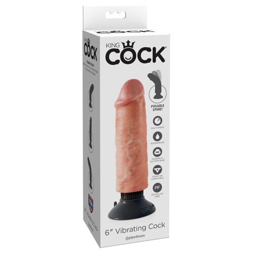 King Cock 6” Vibrating Cock 1