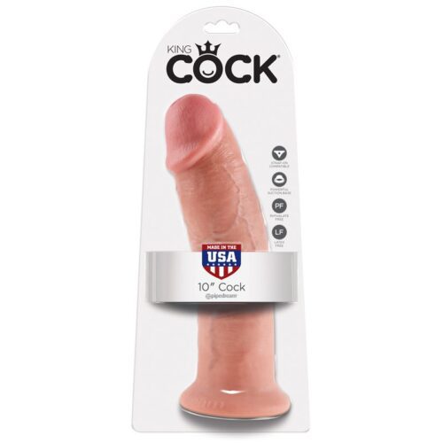 King Cock 10″ Cock Biege