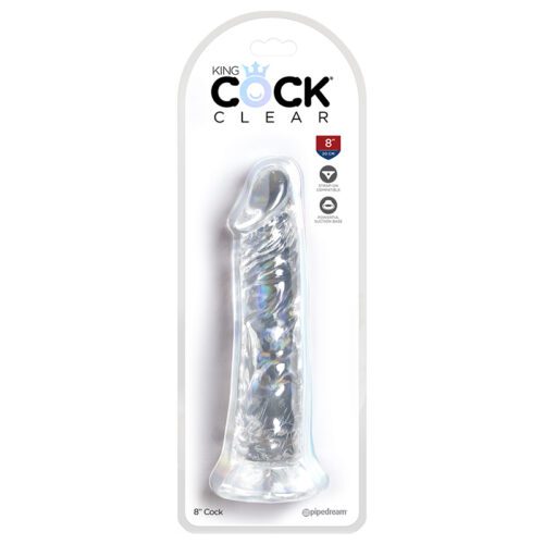 King Cock Clear 8″ Cock & 1