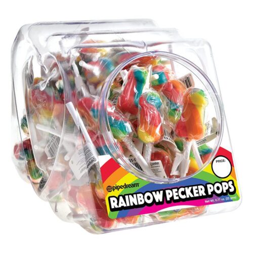 Pecker Rainbow Pops Bowl of 72 1