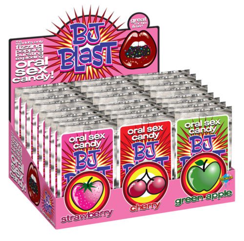 BJ Blast Oral Sex Candy Counter Display of 36 1